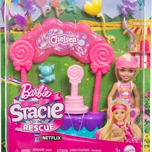 Mattel Barbie & Stacie To The Rescue Doll, Yummy Lollipops Stand Playset Toy
